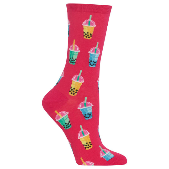 Hot Sox Womens Bubble Tea Crew Socks