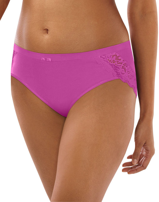 Bali Womens Lace Desire Cotton Hipster Panty