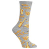 Hot Sox Womens Jazz Instruments Crew Socks