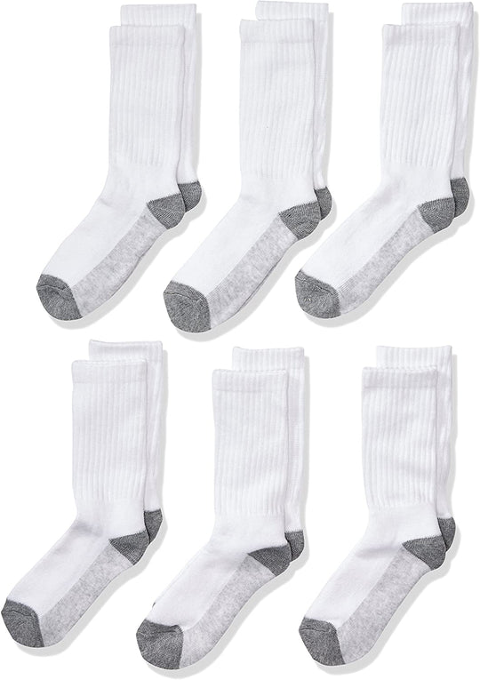 Fruit Of The Loom Boys 6 Pack Crew Socks