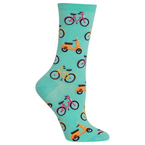 Hot Sox Womens Bike and Vespa Crew Socks