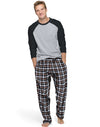 Hanes Mens Jersey Flannel Sleep Set