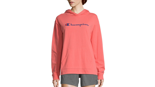 Champion Womens Heavyweight Jersey Pullover Hoodie