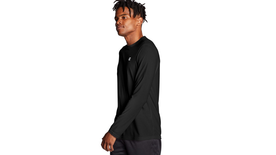 Champion Mens Double Dry Core Long-Sleeve Tee