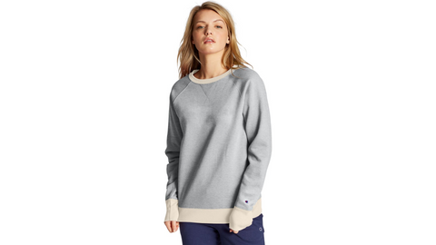 Champion Womens Powerblend Fleece Boyfriend Crew