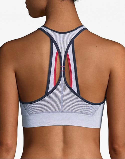 Champion Womens The Infinity Cotton Rib Sports Bra
