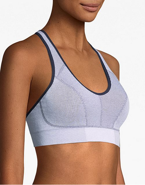 Champion Womens The Infinity Cotton Rib Sports Bra