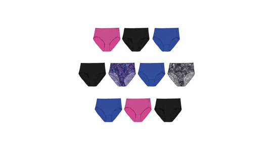 Hanes Womens Cool Comfort Microfiber Briefs 10-Pack