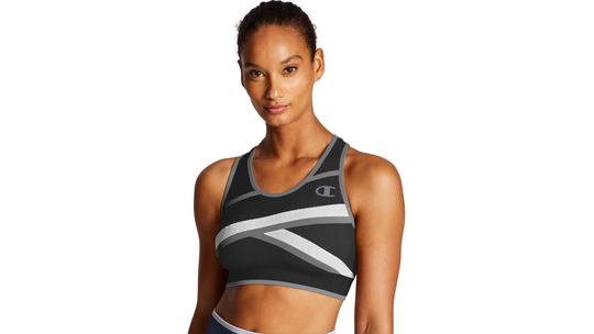 Champion Womens The Infinity Asymmetrical Racerback Sports Bra