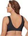 Just My Size Women`s Pure Comfort Wirefree Bra with Lace Trim & Back Close