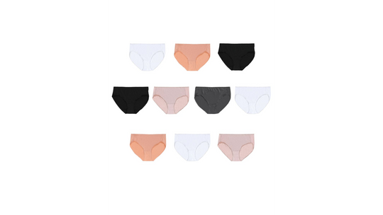 Hanes Womens Cool Comfort Microfiber Hipsters 10-Pack