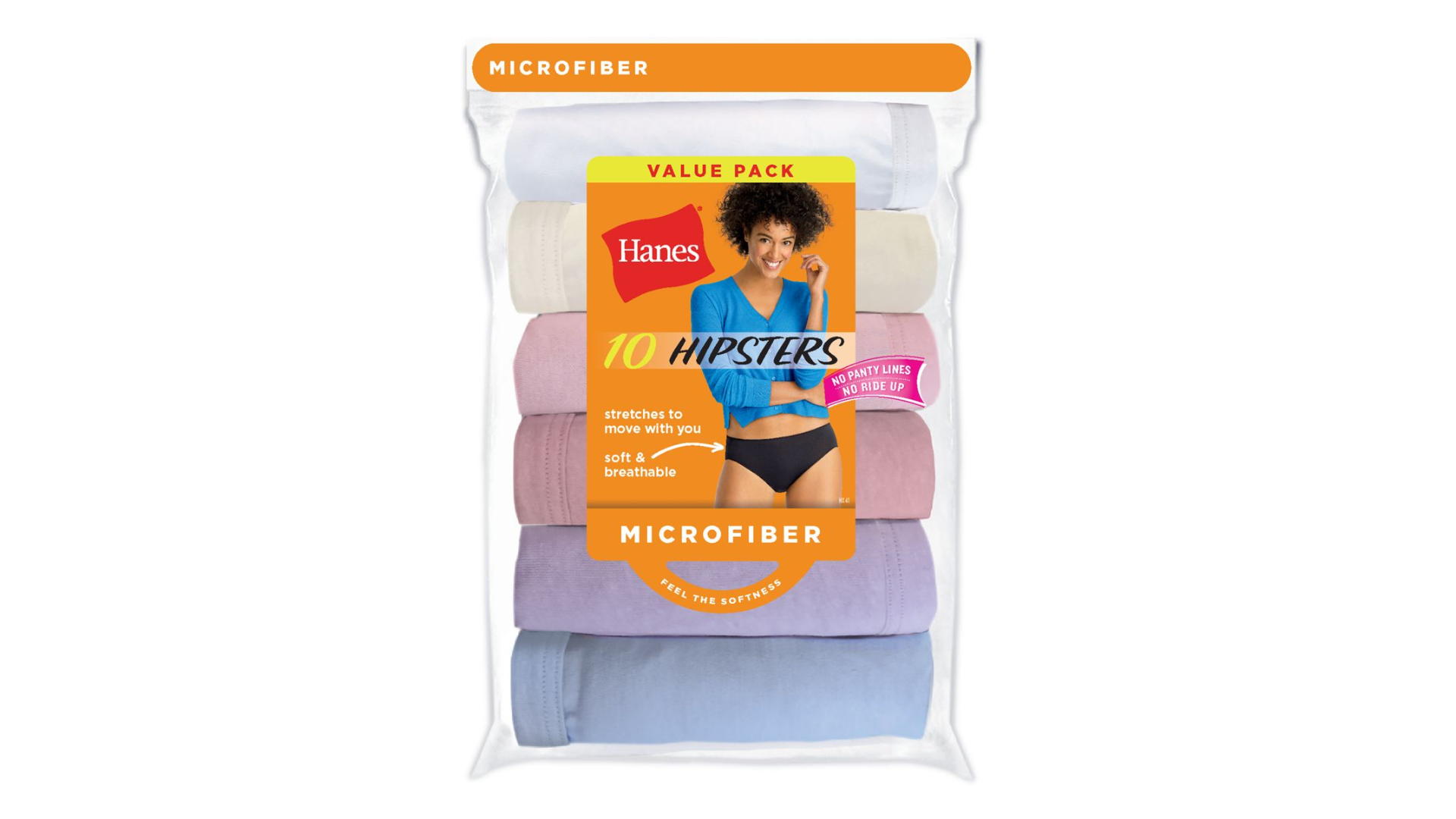 hanes microfiber hipster