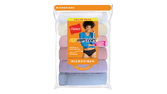 Hanes Womens Cool Comfort Microfiber Hipsters 10-Pack