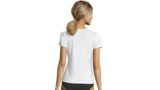 Hanes Womens Cotton Stretch Crewneck Tee 3-Pack