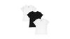 Hanes Womens Cotton Stretch Crewneck Tee 3-Pack