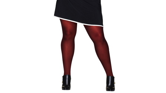 Hanes Womens Curves Control Top Opaque Tights