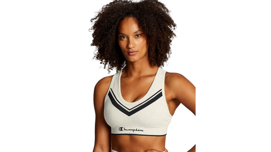 Champion Womens The Sweatshirt Chevron Racerback Sports Bra