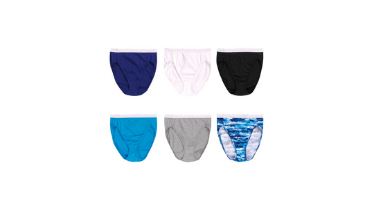 Hanes Womens Cool Comfort Cotton Sporty Hi-Cut 6-Pack
