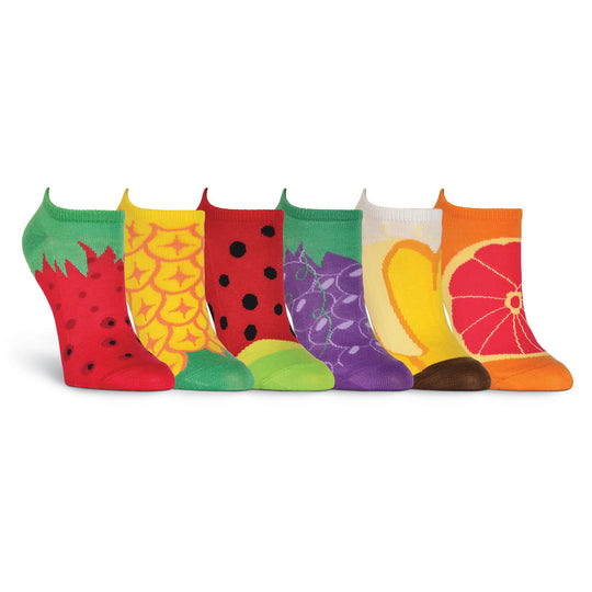 K. Bell Womens Fruit 6 Pair Pack Ankle Socks