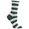 Hot Sox Womens College Rugby Stripe Crew Socks