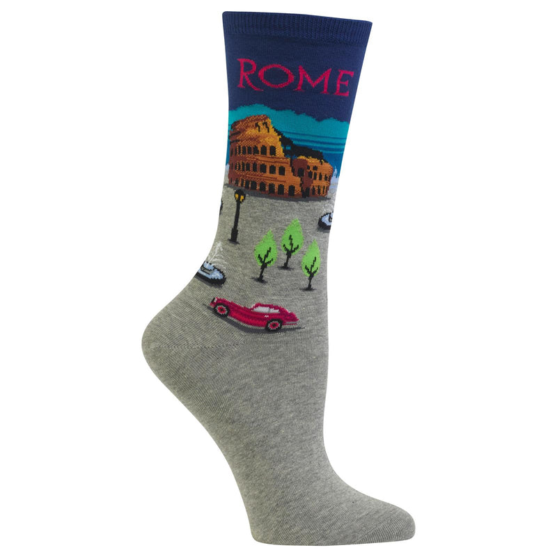 Hot Sox Womens Rome Crew Socks