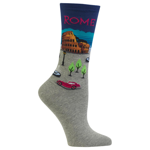 Hot Sox Womens Rome Crew Socks