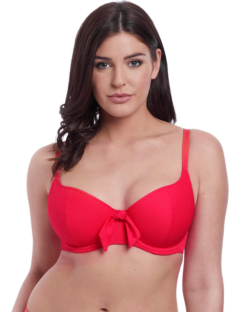 Freya Womens Nouveau Underwire Sweetheart Padded Bikini Top