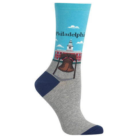 Hot Sox Womens Philadelphia Crew Socks