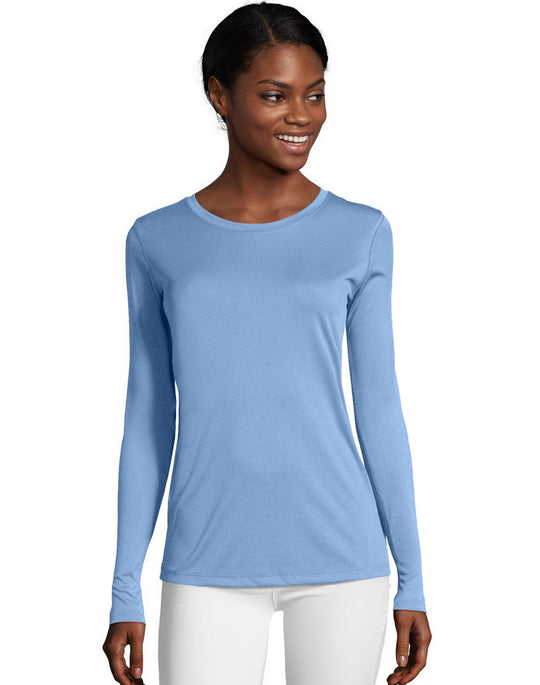 Hanes Womens Sport Cool DRI Performance Long-Sleeve T-Shirt