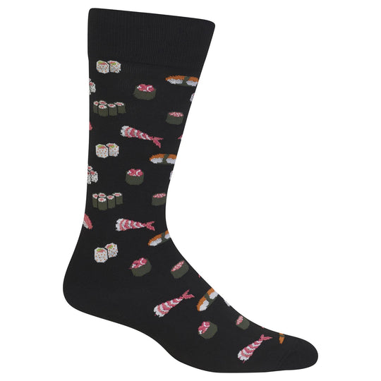 Hot Sox Mens Sushi Crew Socks