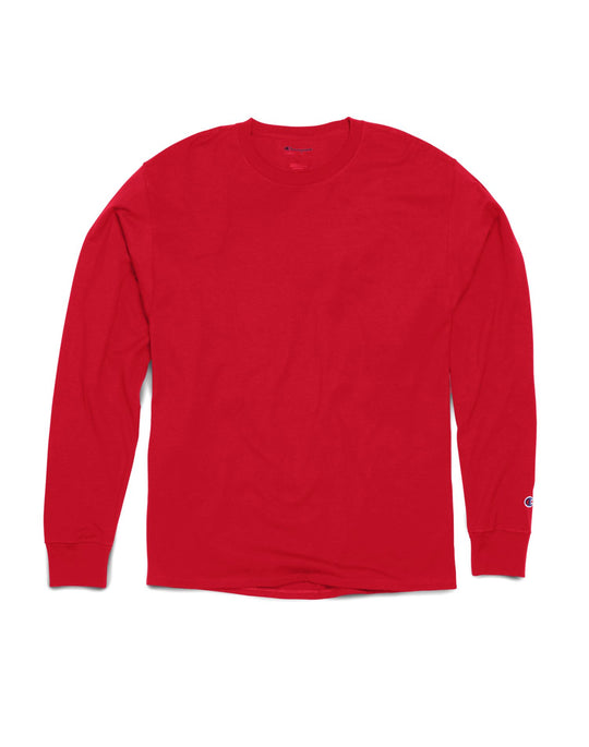 Champion Mens Long Sleeve Ring Spun T-Shirt