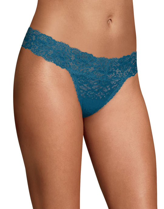 Maidenform Womens Sexy Must Haves Lace Thong