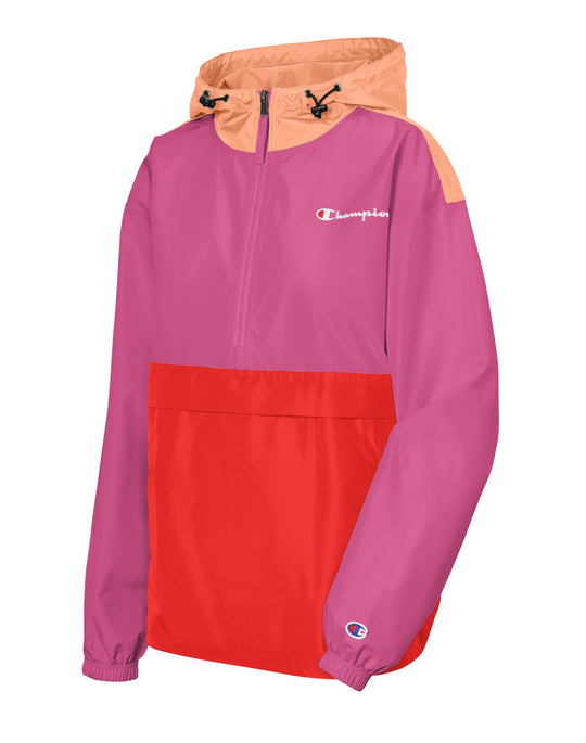 Champion Womens Packable Colorblocked Jacket