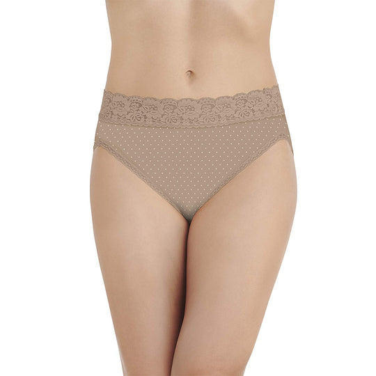 Vanity Fair Flattering Lace Women`s Hi-Cut Brief