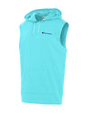 Champion Mens Middleweight Sleeveless Hoodie, L, Blue Horizon