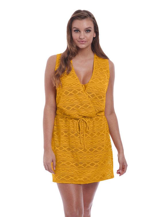 Freya Womens Sundance Cross Over Swim Dress