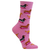 Hot Sox Womens Dachshunds Crew Socks