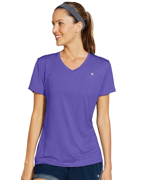 Champion Vapor® Women`s Stripe V-Neck Tee