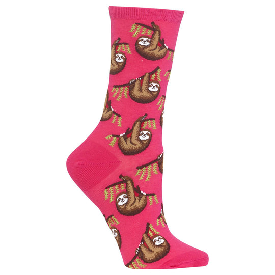 Hot Sox Womens Sloth Crew Socks