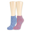 Dr. Scholls Womens American Lifestyle Collection Fuzzy Spa Low Cut Socks 2 Pair