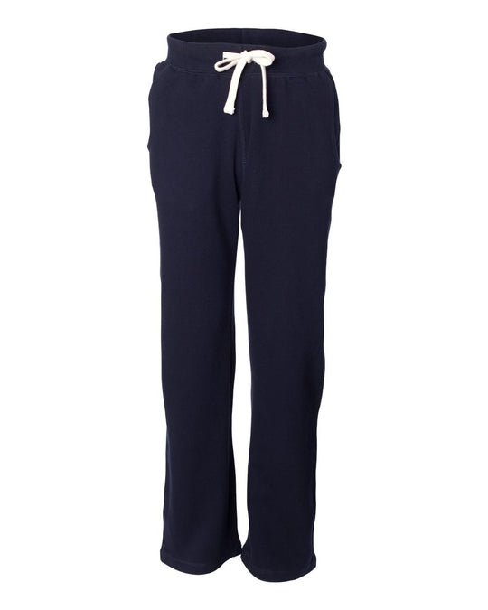 Weatherproof Mens Cross Weave Open Bottom Sweatpants 7766, S, Graphite