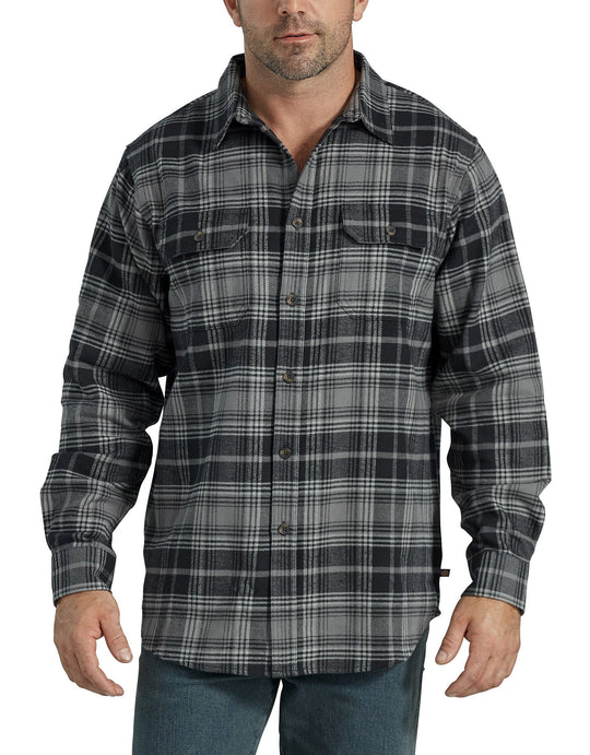 Dickies Mens Heavyweight Long Sleeve Flannel Shirt