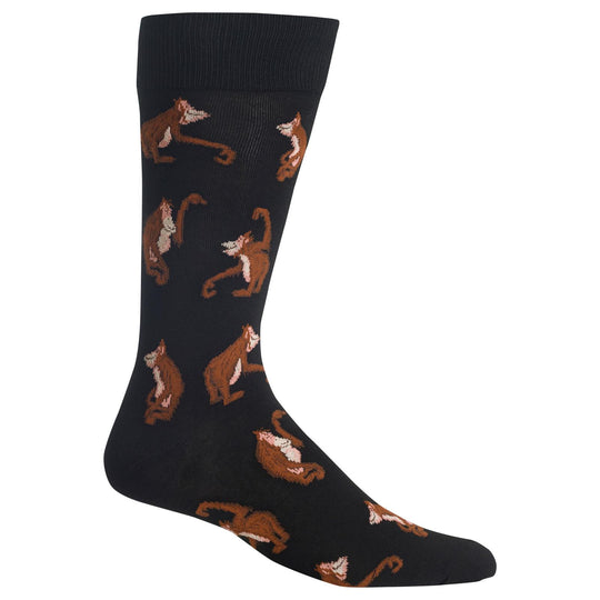 Hot Sox Mens Orangutans Crew Socks