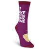 K. Bell Womens Drink Wine Crew Socks