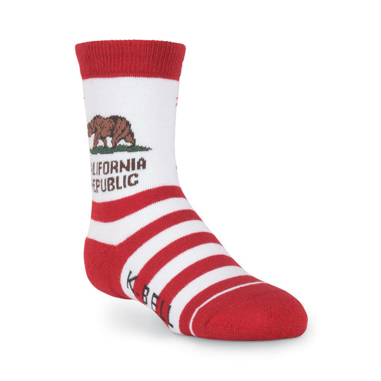 K. Bell Kids California Republic American Made Crew Socks