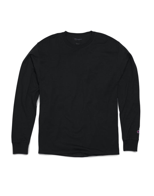 Champion Mens Long Sleeve Ring Spun T-Shirt