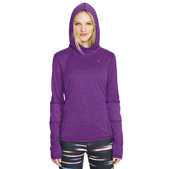 Champion Women`s PowerTrain Heather Long Sleeve Hoodie