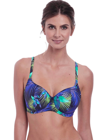 Fantasie Womens Coconut Grove Underwire Lightly Padded Balcony Bikini Top