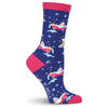 K. Bell Womens Cat Bath Crew Socks