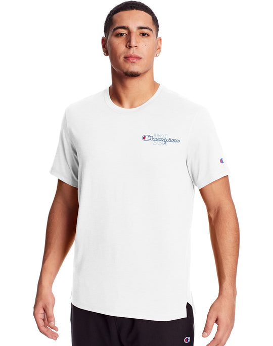 Champion Mens Sport Tee, L, Athletic Navy